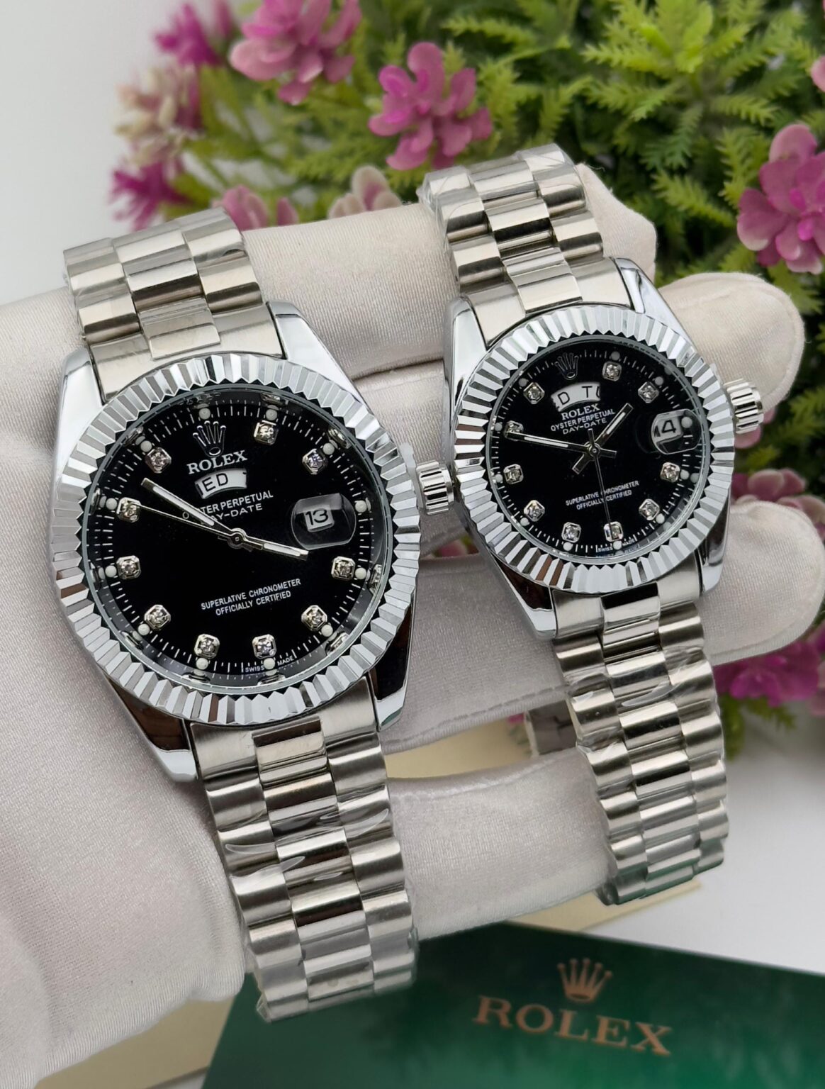 ROLEX DAY-DATE COUPLE WATCH (Black)