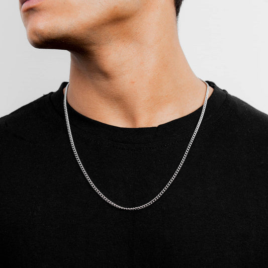 CURB 4MM CHAIN (SILVER)