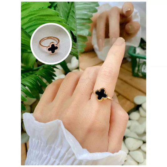 Black Clover Adjustable Ring