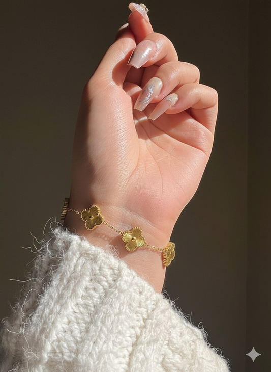 Golden Clover Bracelet
