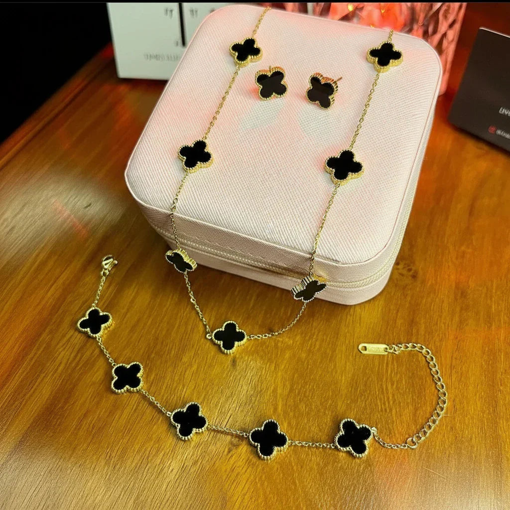 7 Leaf Clover Jewellery Set