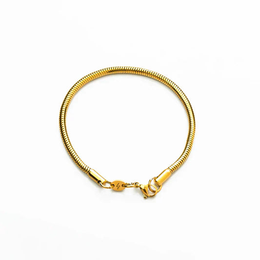 SNAKE BRACELET 3MM (GOLD)