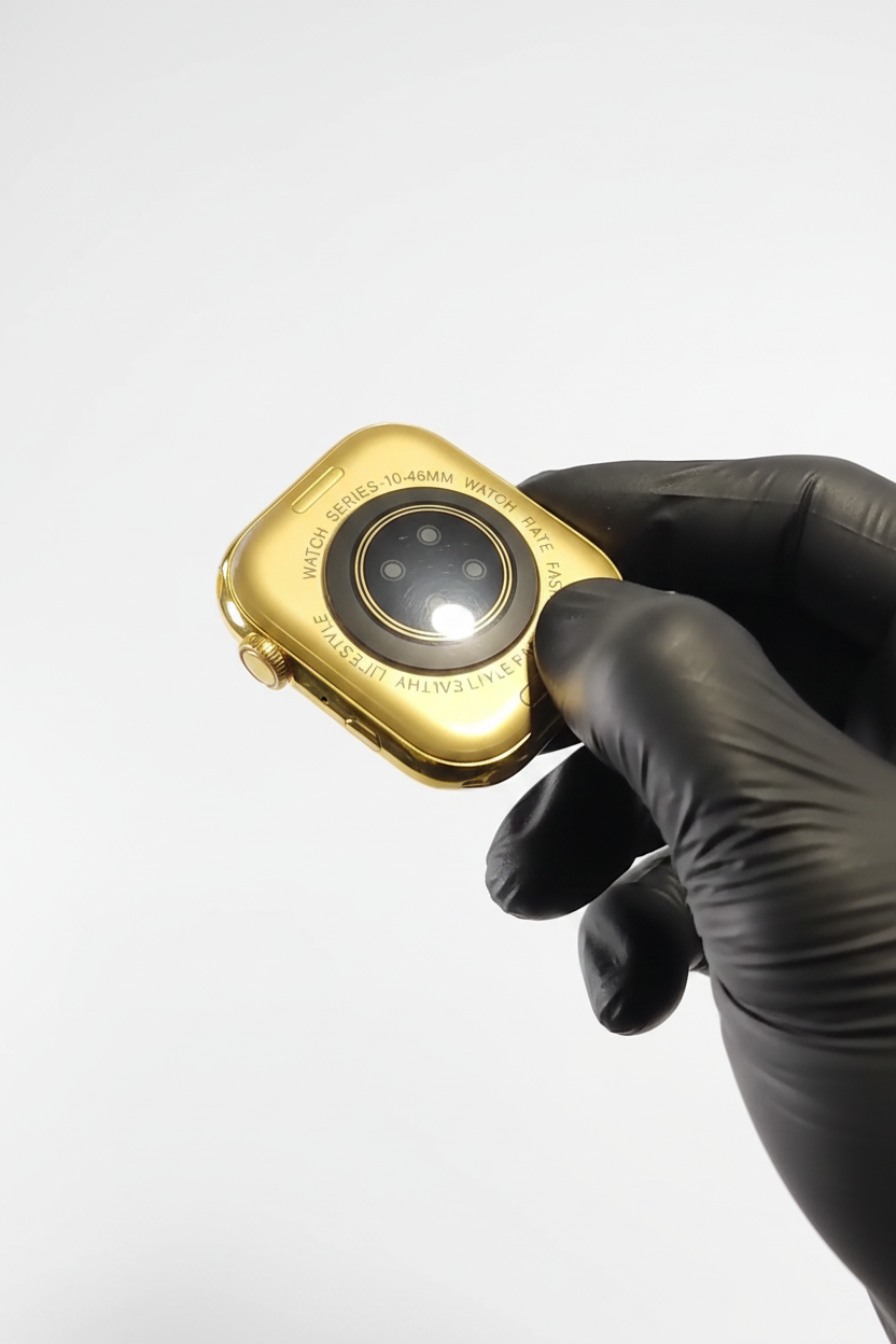 Series 10 golden edition with apple logo