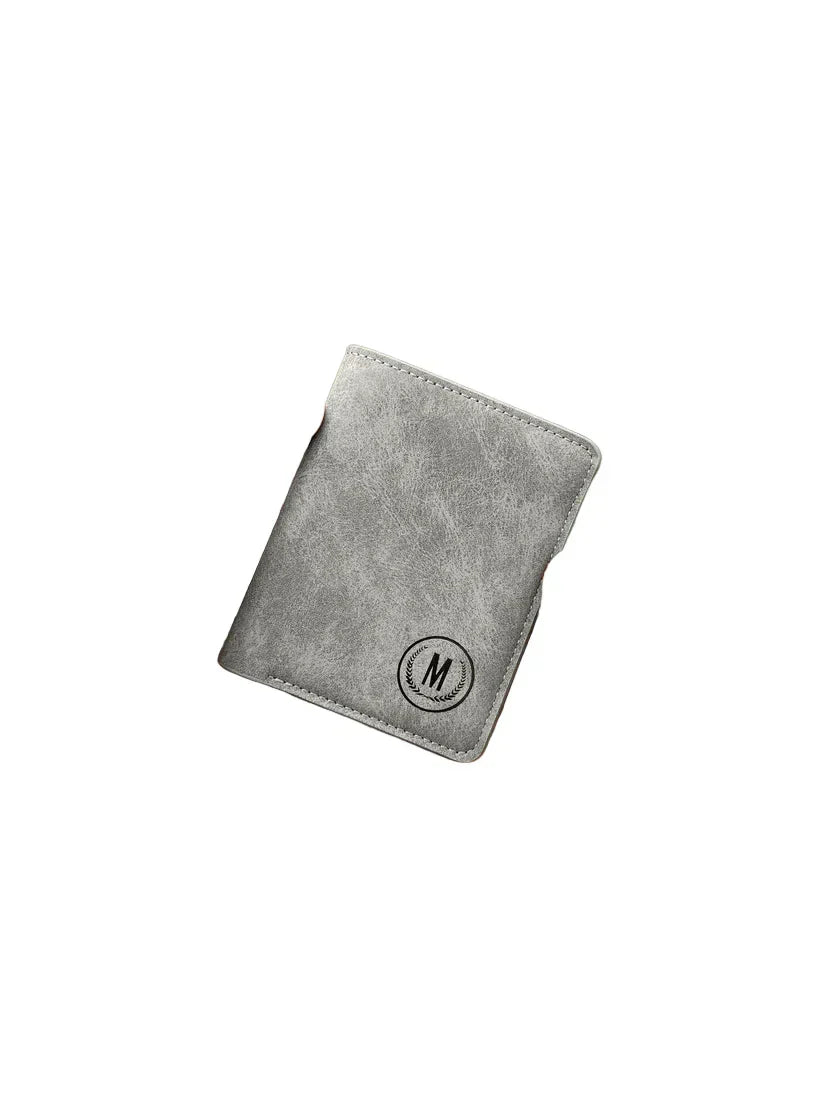 Short Leather Imported Wallet