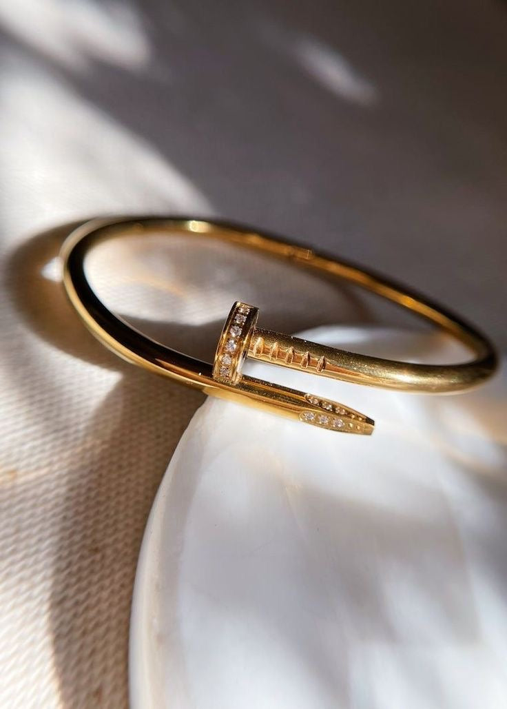 Nail Bangle Stainless Steel