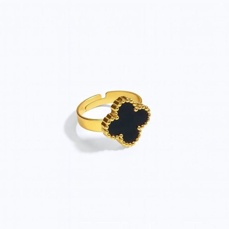 Black Clover Adjustable Ring
