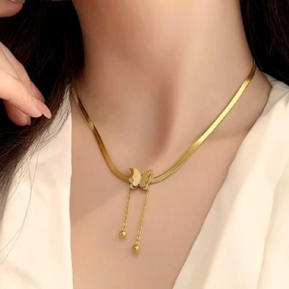 Vintage Butterfly Necklace