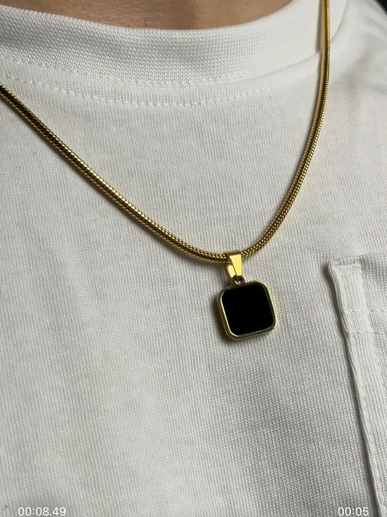 night and dawn pendant (gold)