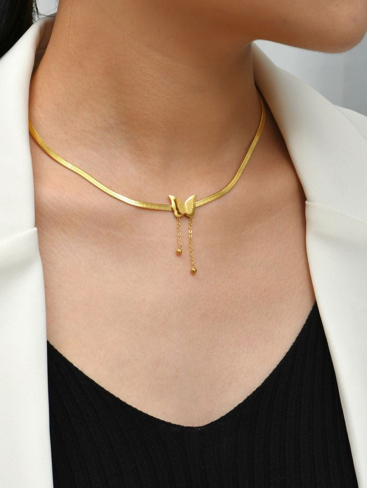 Vintage Butterfly Necklace