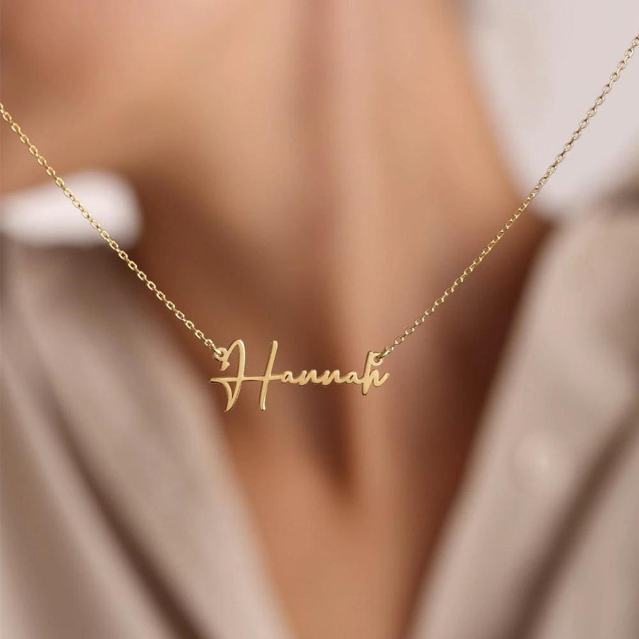 2X SIGNATURE NAME NECKLACE - Couple Necklace