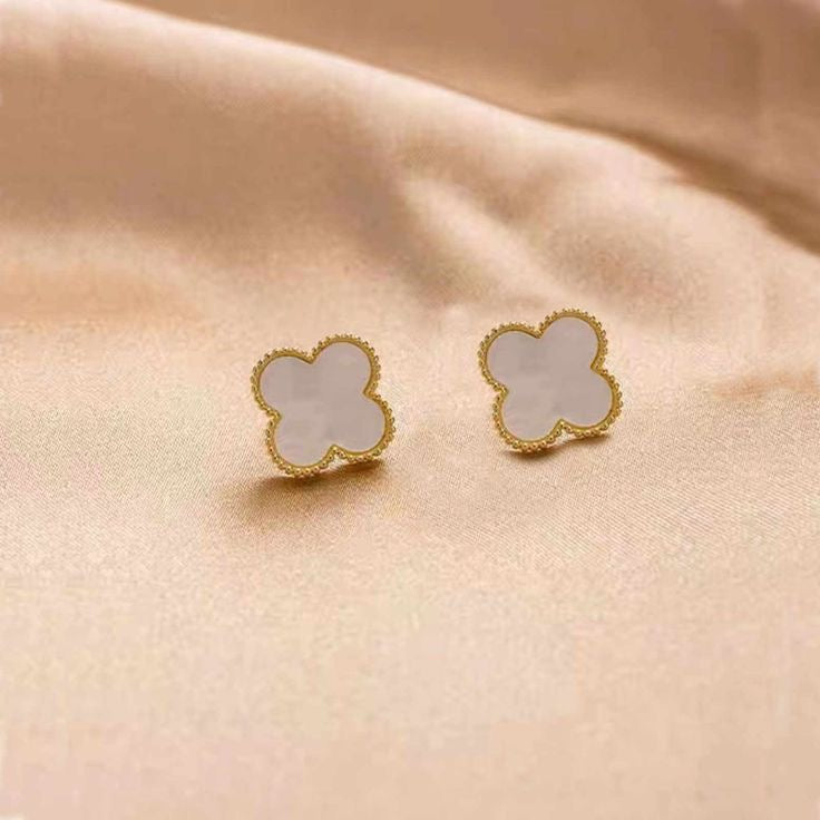 White Clover Earrings